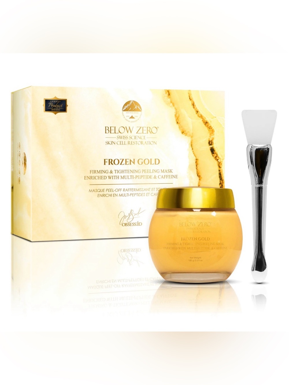 Below Zero Frozen Gold Firming & Tightening Peeling Mask - Retail $2800